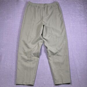 Bend Over Pull On Elastic High Rise Straight Leg Pants Womens 18W Sage Green